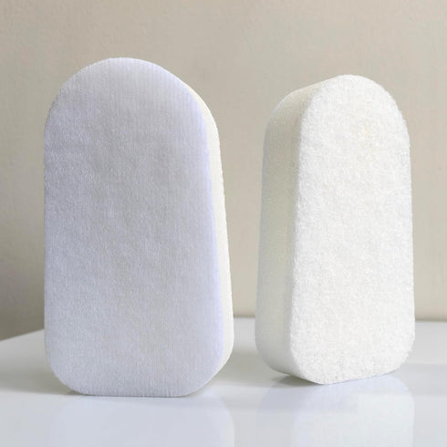 Long Handle Brush Sponge, DIY Cleaning Sponge for Dishwashing, Kitchen, Toilet, Bathroom Wash Tool (Replaceable Sponge)