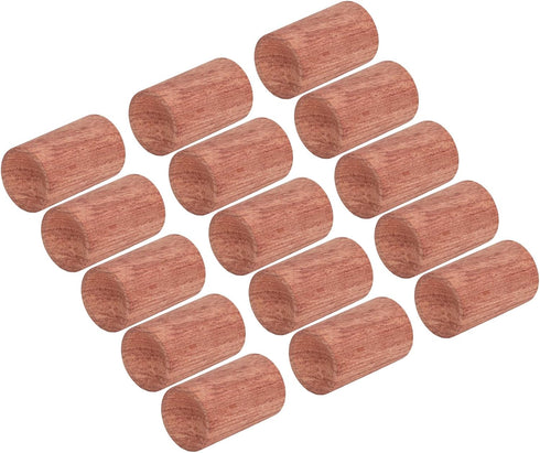 WIHFHGZ 15Pcs Set Wood Diffuser for Essential Oils, Rosewood Portable Mini Round, Aromatherapy - Passive Oil Release