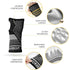Wrist Compression Sleeves, Silver Wrist Brace for Carpal Tunnel Pain Relief Treatment, Breathable Support (Pair)