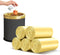 4-6 Gallon Small Gold Trash Bags, 100 Count Strong Golden Garbage Bags for Office Home Kitchen Waste Basket