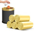 4-6 Gallon Small Gold Trash Bags, 100 Count Strong Golden Garbage Bags for Office Home Kitchen Waste Basket