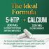 5 HTP Supplement Vegetarian Capsules, 200mg 5HTP Plus Calcium for Brain Support, 120 Capsules
