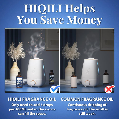 HIQILI Sunshine Coconut Fragrance Oil 100ml for Diffuser, Clean Fresh Scent for Candle Making, Soap, Laundry