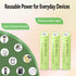 Teneyuuo 1.2V 400mAh 1.2 Lights,8 Packs AAA Ni-MH Rechargable Batteries, Triple A Rechargeable Volt Battery for Solar