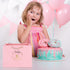Yiran 13 13 Birthday Gift Bag with Handles and Ribbon for Year Old Gilrs Gift Wrapping, Sweet Paper Gift Bags, Teens