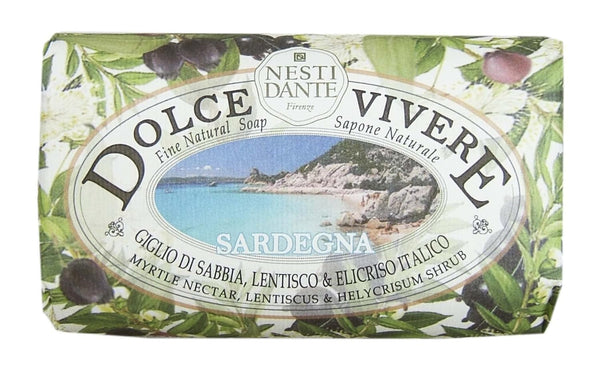 Nesti Dante Dolce Vivere Fine Natural Soap 250g/8.8oz - Sardegna - Myrtle Nectar, Lentiscus & Helycrisum