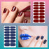 SILPECWEE 224 Pieces Nail Polish Stickers - Full Nail Wraps Solid Color Self Adhesive Gel Nail Strips