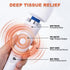 VZVJTR Handheld Muscle Relief Massager, Wired Strong Vibration for Full Body Pain (White)