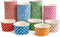 Worlds Paper Ice Cream Cups Polka Dot Paper Yogurt Cups 8oz Mix 50