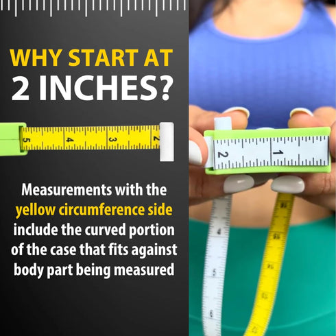 Perfect Body Tape Measure, 80 Inch Automatic Telescopic, Retractable for Body: Waist, Hip, Bust, Arms, White