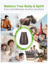 InnoGear Essential Oil Diffuser, Premium 5-in-1 Aromatherapy Diffuser, Air Desk Humidifier for Bedroom, Brown