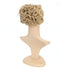 SWACC Short Messy Curly Hair Bun Extension, Honey Golden Blonde-18#, Easy Stretch Combs Clip-in Ponytail