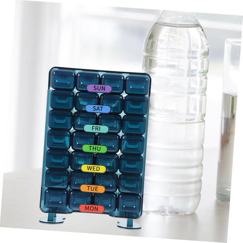 Travel Pill Organizer Case Portable Weekly Dispenser for Days Storage Container for Daily Medication Easy to Carry