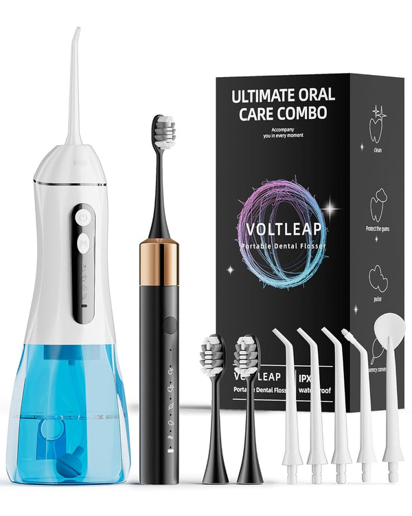 Sonic Electric Toothbrush and Electric Floss for Adults and Kids, Electric Toothbrush