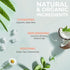 Vanilla Coconut Natural Shower Gel Body Wash - Organic Ingredients, Gentle Daily Wash for Sensitive Skin