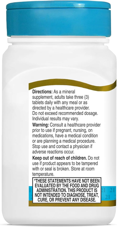 21st Century Cal Mag Zinc +D Tablets, 90 Count