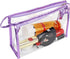 Meetory 10 Pcs Clear Waterproof Cosmetic Bag with Zipper - PVC Transparent Plastic Makeup Organizing Bags