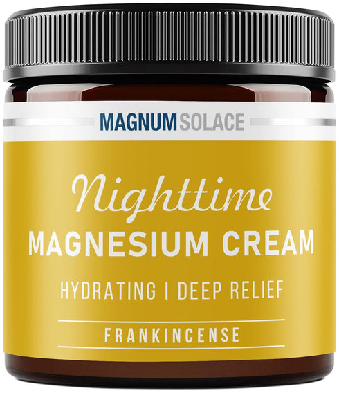 Magnesium Cream Nighttime Magnesium Lotion Apply to Legs, Buttocks, Arms or Chest