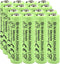 Yibatopow 16 Packs Rechargeable AAA200mAh Batteries,Triple A 1.2v NiMH Precharged Solar Batteries for
