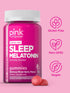 PINK Melatonin Gummies | 10mg Max Potency, Vegan, Non-GMO & Gluten Free, 70 Count, Mixed Berry Flavor