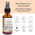 Vitamin C Extra Strength Spray, Daily Absorption Liquid Extract with Lemon, Orange, Strawberry, 2oz (60ml)