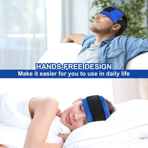 Reusable Ice Gel Pack for Injuries, Soft Cold Pack Hot Cold Compress for Joint Pain, Flexible & Adjustable