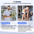Wireless TENS & EMS Unit Back Pain Relief Massager - APP Controlled Bluetooth EMS Muscle Stimulator Machine for Back