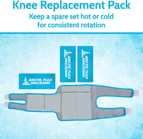 Arctic Flex Gel Replacement Packs - Reusable Gel Ice Packs for Knee Ice Brace, Hot and Cold Gel Pack for Injuries, Pain