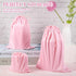 Hillban 20 Pcs Adult Game Toy Storage Bags, Microfiber Drawstring Organizer Pouch Case for Game Toy, Light Pink