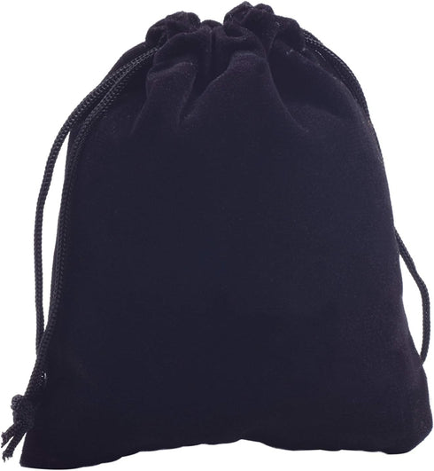 Sansam 20pcs Black Velvet Drawstrings Gift Bags Jewelry Pouches for Wedding Favors & Party Favors