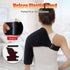 WOOLALA Heated Shoulder Brace with Massager - Electric Heating Pad for Shoulder Pain Relief & Upper Arm Muscle