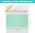 Washable Underpads, 36" x 72", 3 Pack - Reusable Heavy Absorbency Incontinence Pads for Kids, Adults, Pets - Waterproof