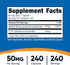 P5P B6 50mg, 240 (Pyridoxal-5-Phosphate) Nutricost Vitamin Supplement Capsules - Vegetarian Friendly, Non-GMO, Gluten
