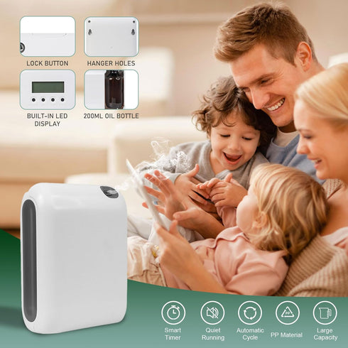 Zinyeme 1500 Scent Air Machine for Home, Sq. Ft Coverage Waterless Essential Oil Diffuser with Smart Cold Air