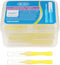 EXCEART 40pcs Interdental Picks Dental Brush Picks, Yellow 0.4mm Dental Floss Cleaners
