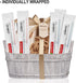100 Pack Disposable Toothbrushes with Toothpaste Floss, Individually Wrapped Travel Kit for Homeless, Airbnb