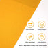KAMMAK 100 Pack Disposable Mustard Yellow Paper Dinner Napkins, Premium Thick with Flatware Pocket for Events