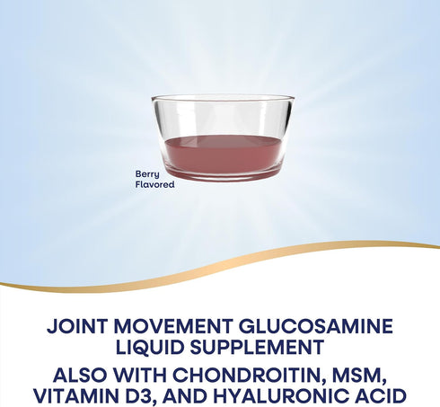 Nature's Way Joint Movement Glucosamine Liquid | Ultra Strength, Supports Healthy Bones*, Berry Flavored, 16 Fl Oz