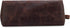 Makeup Bag for Travel - Slim Stylish Design, Genuine Leather Stationary Bag Fits in All Purses & Bags