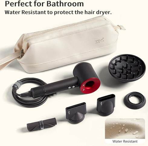 Travel Storage Bag for Dyson Airwrap/Shark Flexstyle Complete Styler and Attachments, Waterproof Hair Dryer Carrying