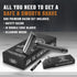 SHAVING REVOLUTION Long Handle Double Edge Safety Razor - Butterfly Open Razor with 10 Blades