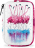 QsirBC Watercolor Flamingo Daily Pill Organizer Travel Medicine Container Holder Bag Weekly Pills