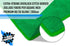 The Rag Company All-Purpose Microfiber Terry Cleaning Towels, 300gsm, 14in x 14in, Green, 12-Pack, Lint-Free