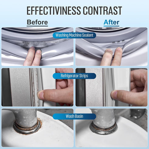 Home Cleaner Gel for Washing Machine, Refrigerator Strips, Grout Cleaner for Household Shower, Kitchen Sinks, Walls,
