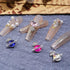 Planet Nail Charms, 54 Pcs 3D Nail Rhinestones, Shiny Silver Saturn Shape, Nail Art Decoration Supplies for Acrylic