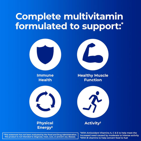 Immune 50 Count One A Day Mens Pro Edge Multivitamin, Supplement with Vitamin A,C,D, E and Zinc for Health Support