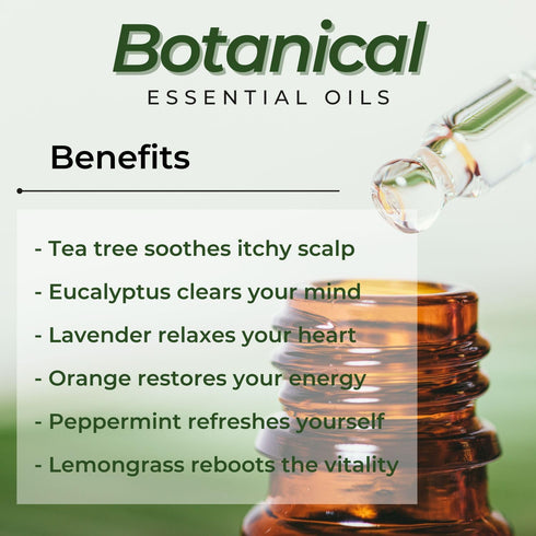 Essential Oils Set (Eucalyptus, Lavender, Lemongrass, Peppermint, Tea Tree, Orange) for Diffuser and Skin