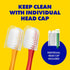 Extra Soft Toothbrush Refill for Adults, Sensitive Gums, 14 Pcs Manual Toothbrushes with Individual Head Covers, Green