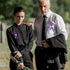 100 Pcs Cross Funeral Ribbons - Memorial Ribbon with Safety Pin for Mourning (Purple)
