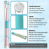 Sonic Electric Toothbrush (2-Pack, White and Pink) - Waterproof Portable Mini Design for Daily Oral Care, Travel